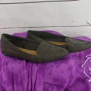 Seychelles Faux Suede Green Slide On‎ Shoes